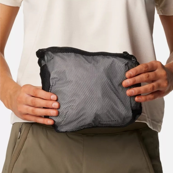 Columbia Women’s Black Arcadi II Hooded Waterproof Rain Jacket Mesh Lined Size S - Picture 7 of 16